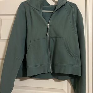 Lululemon Full Zip Scuba Hoodie in Tidewater Teal